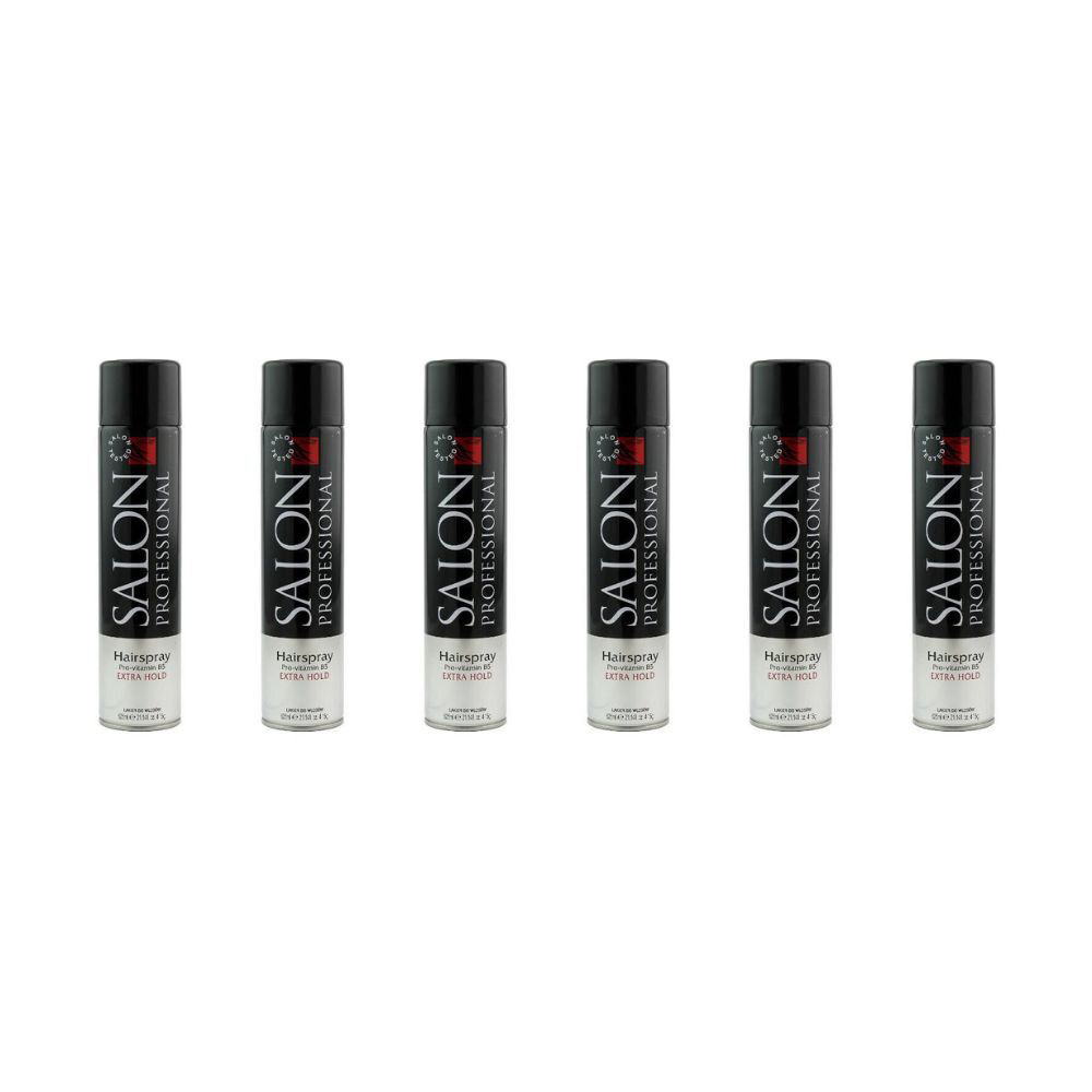 Minuet Salon Professional Spray Extra Hold 625ml For All Hair Types (6 Pack)