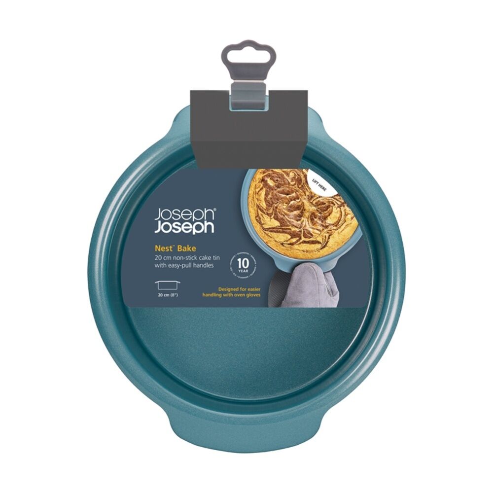 Joseph Joseph Carbon Steel Non-Stick Nest Bake Round Cake Tin 20cm Blue (2 Pack) — image 2