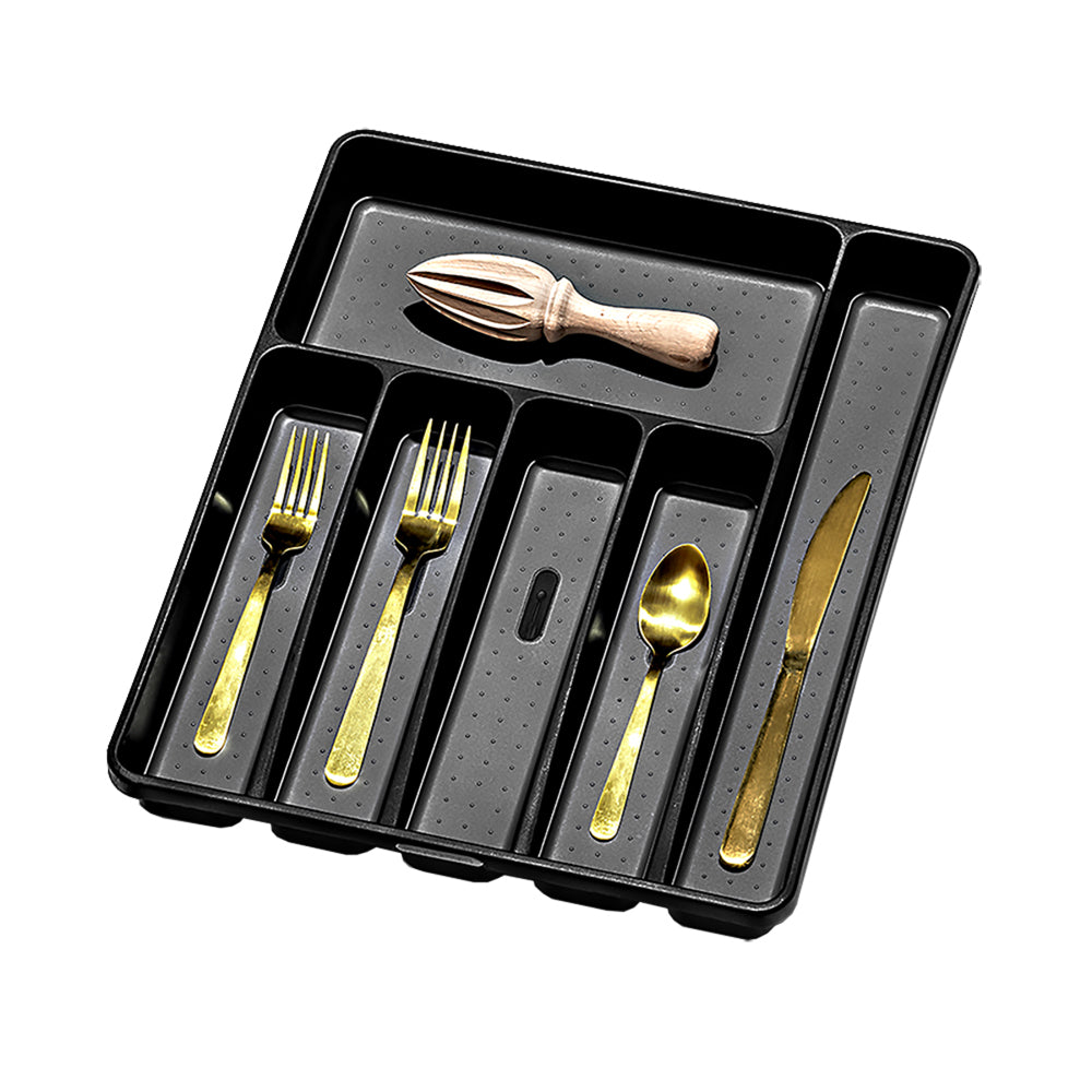 4541cs-madesmart-6-compartment-cutlery-tray-rectangle-41x33cm-carbon