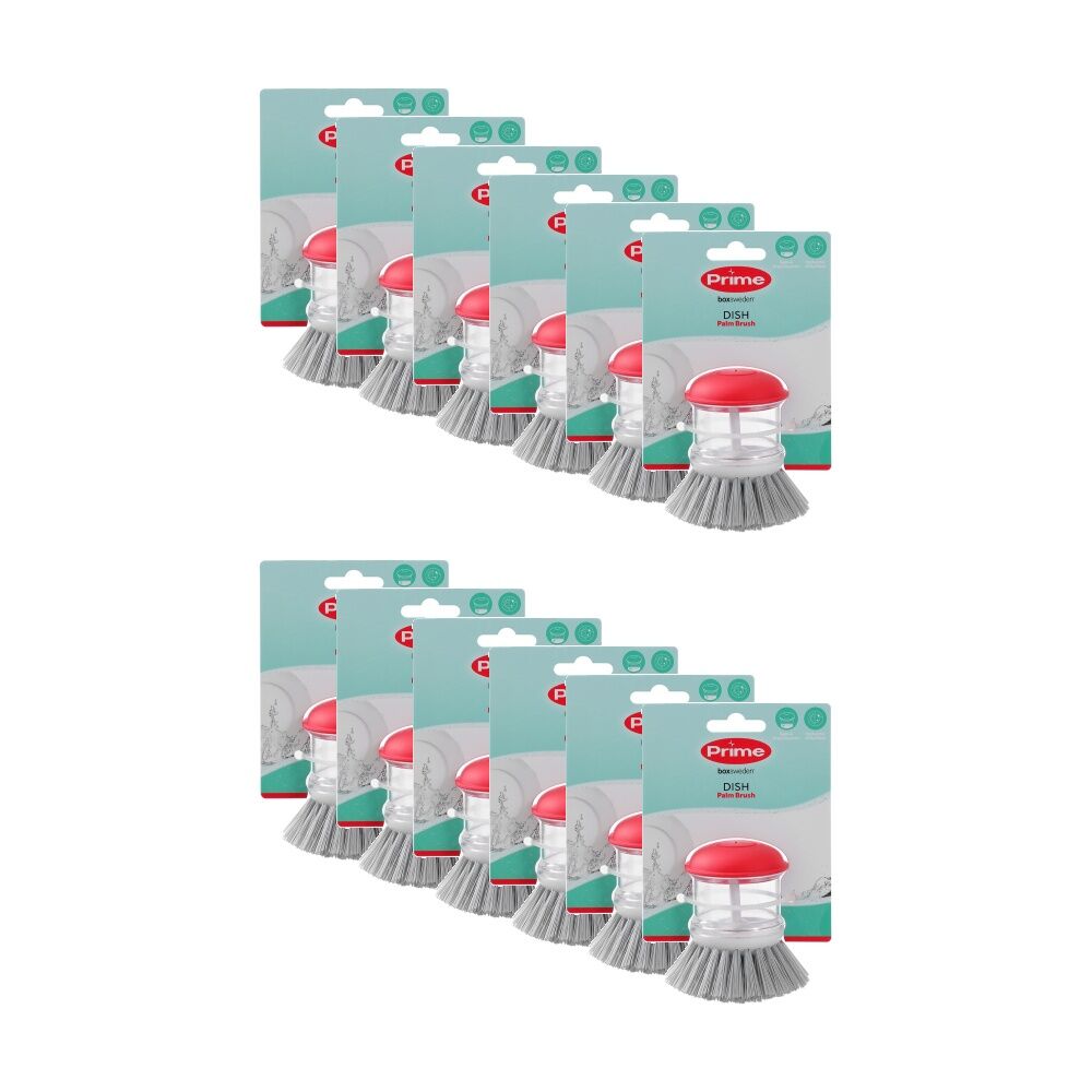 Boxsweden Prime Essentials Palm Dish Brush for Cleaning Assorted (12 Pack)