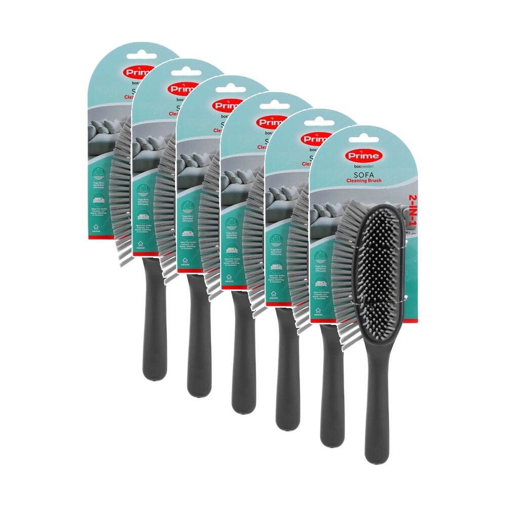 Boxsweden Prime Sofa or Carpet Cleaning Brush w/ Grip Handles (6 Pack)