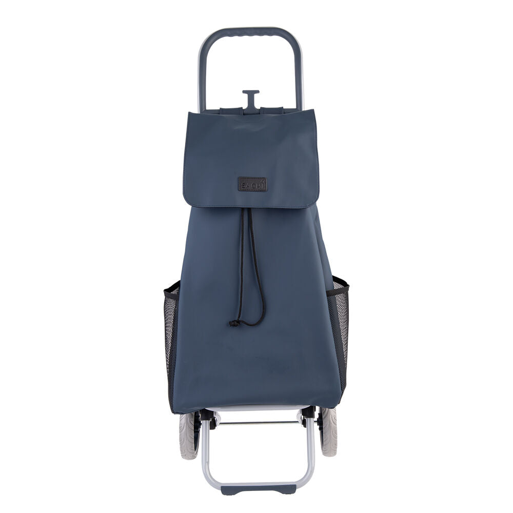 Sachi 38L Indigo Cosmo Weatherproof Durable Grocery Wheeled Shopping Trolley — image 2