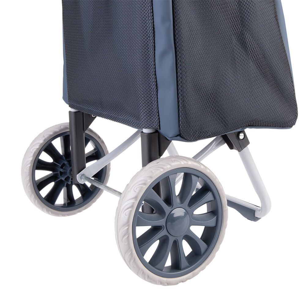 Sachi 38L Indigo Cosmo Weatherproof Durable Grocery Wheeled Shopping Trolley — image 6