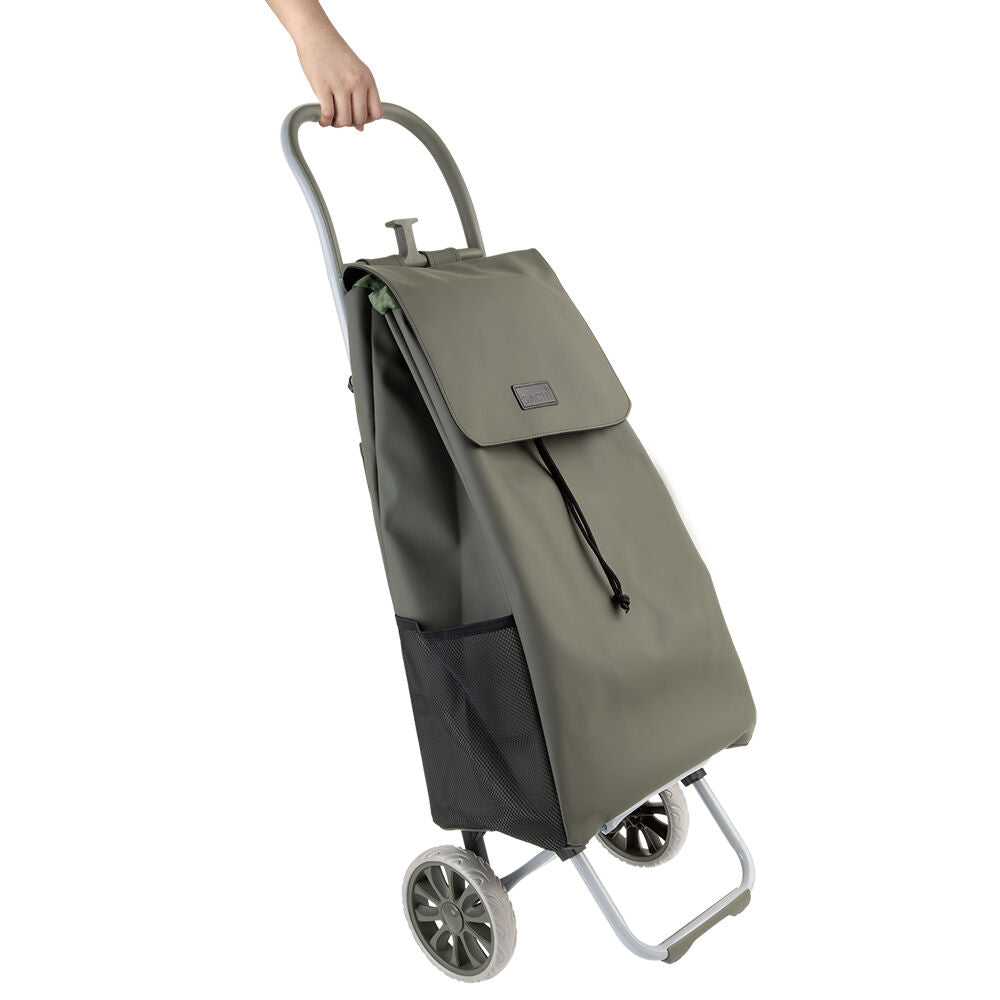 Sachi 38L Olive Cosmo Weatherproof Durable Grocery Wheeled Shopping Trolley — image 4