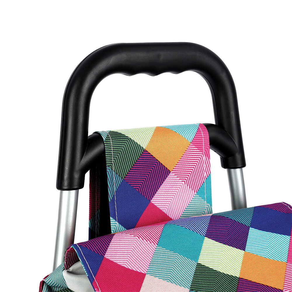 Sachi 45L Harlequin Sprint Large Everyday Grocery Wheeled Shopping Trolley — image 5