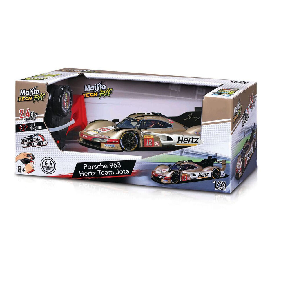 Maisto TECH 1:24 Brown Porsche 963 Hertz Team Jota #12 WEC Remote Control Car — image 2