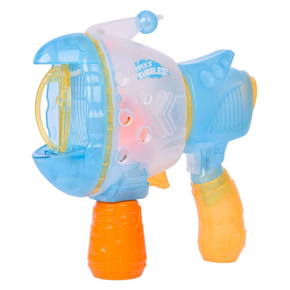 Maxx Bubbles 12inch Multi-Coloured Handheld Bubble Bazooka Kids Toy 3y+