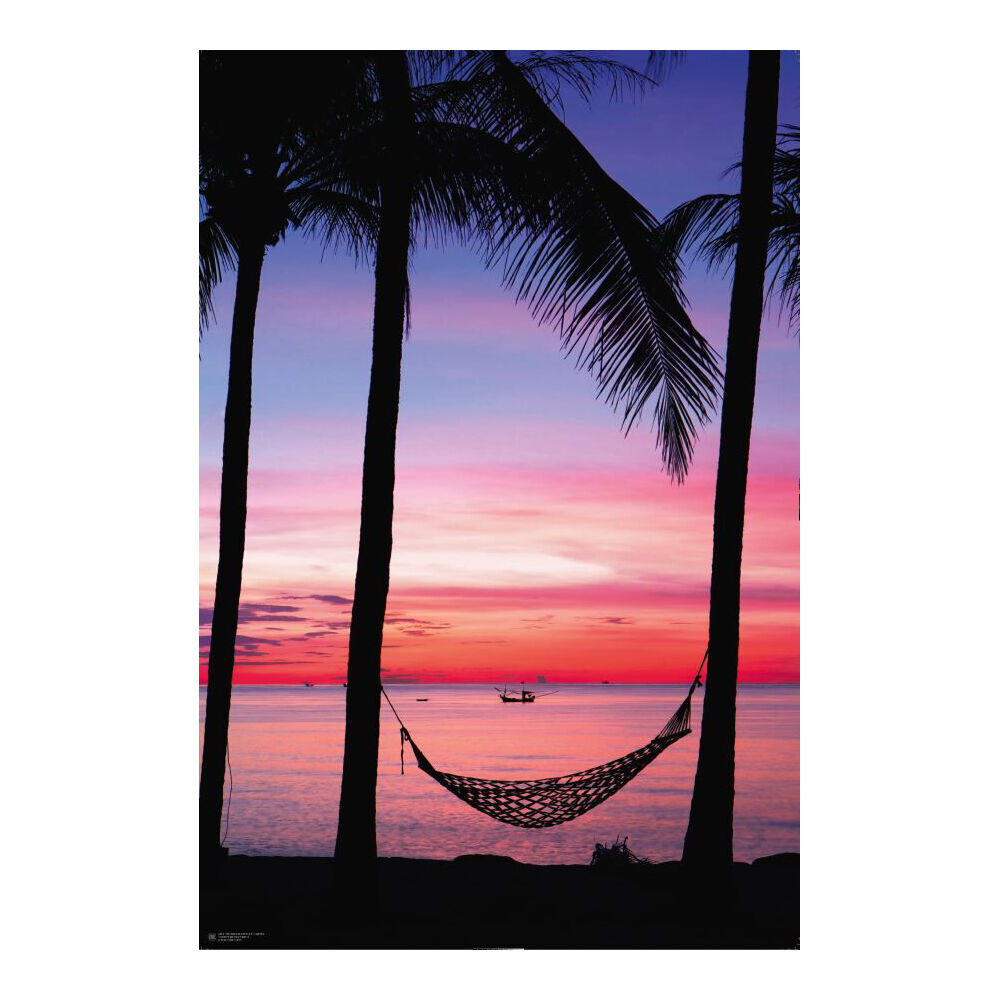 4902-impact-merch-beach-sunset-poster-91-5x51cm-home-room-decor