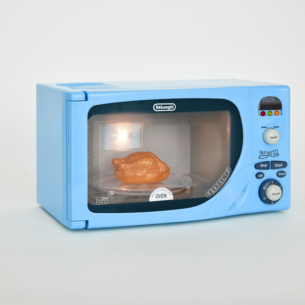 Casdon Kids Children 3y+ Blue Pretend Play Kitchen Toy Delonghi Microwave — image 2