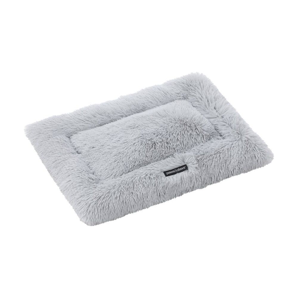 Paws and Claws Pet Mat Medium 70x50x4cm Light Grey Washable Super Plush — image 5
