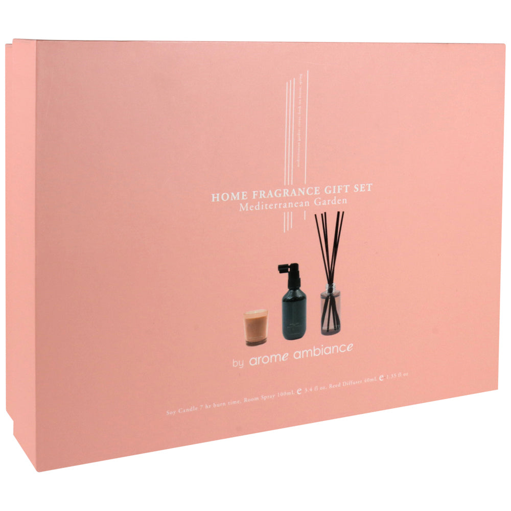 Arome Ambiance Mediterranean Garden Reed Diffuser/Candle Home Fragrance Set (2 Pack) — image 2