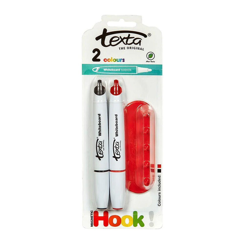 49436-2pc-texta-whiteboard-markers-black-red-w-magnetic-hook
