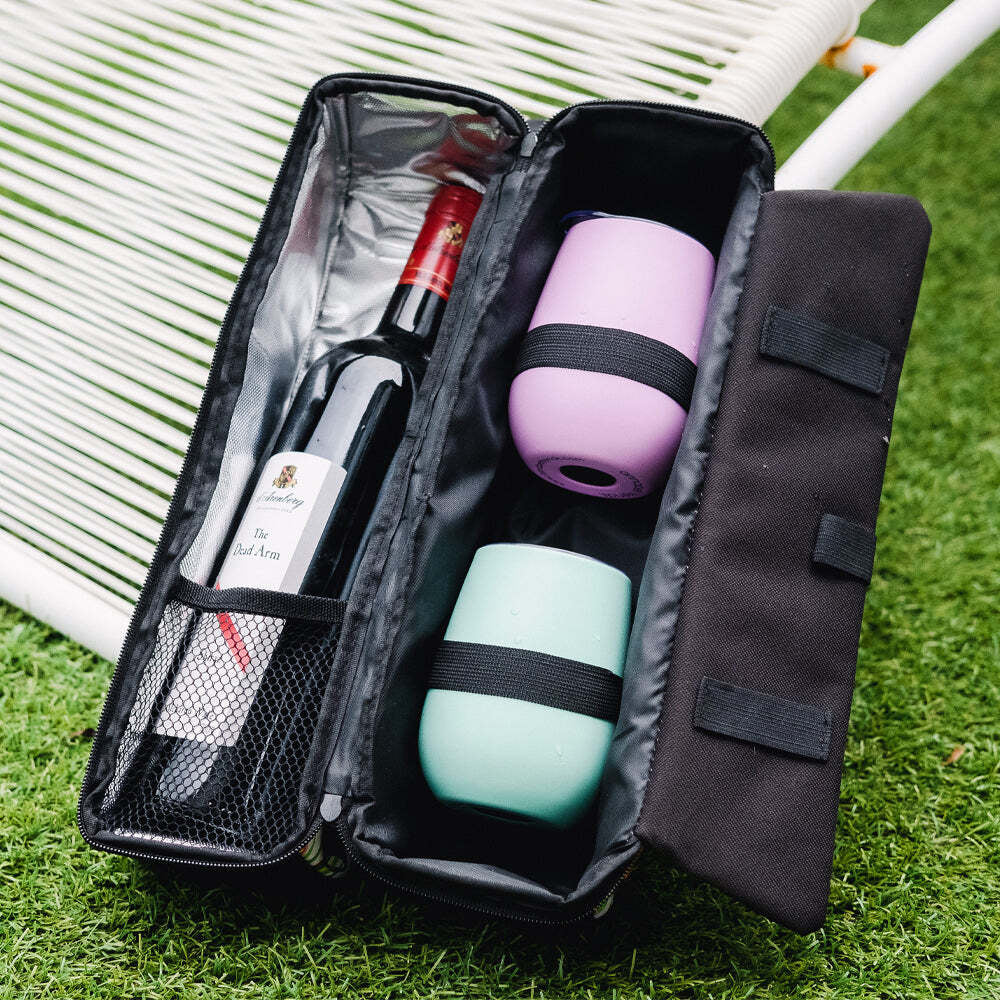Annabel Trends Neoprene 6-Bottle Carrier 30cm Barware Storage Bag Zig Zag (2 Pack) — image 5