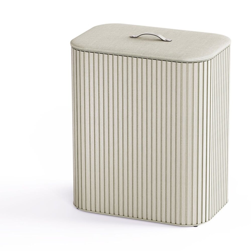Joseph Joseph 90L Laundry Basket 3 Compartments With Drop-In Handles Bamboo Ecru — image 2