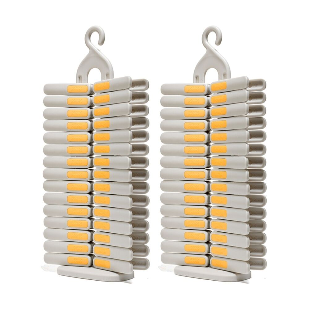 Joseph Joseph 2x 30pc PegStore Clothing Laundry Peg Set UV Resistant Ecru
