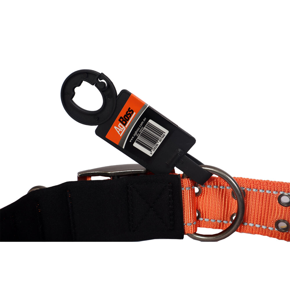 Agboss Orange 0.04x65cm 26 inch Dog Collar Medium to Large Breeds
