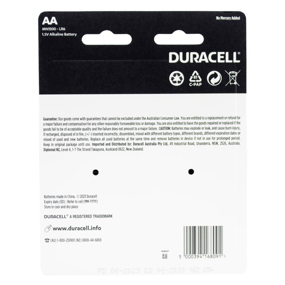 Duracell AA Size 1.5V Alkaline Battery Pack Single-Use Batteries (28 Pieces) — image 2