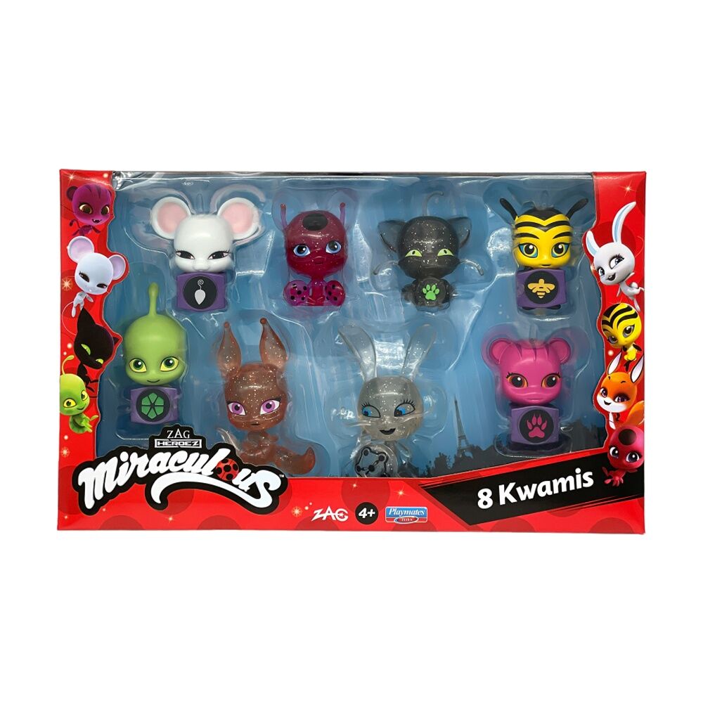 Miraculous Ladybug Kwami Collectibles Set Figures Kids Toy Multi Designs (8 Pieces)