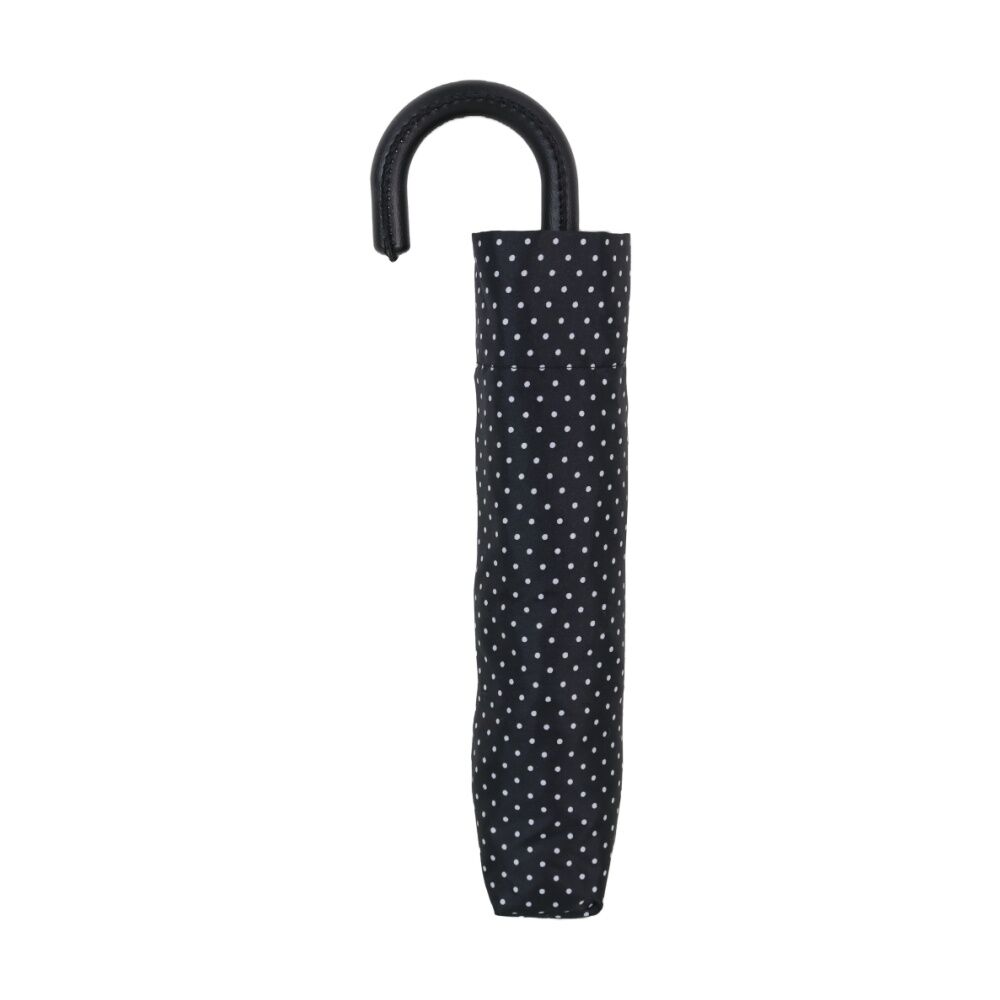 Wicked Sista Compact Umbrella Mini Dot Polyester Manual Opening - Black/White