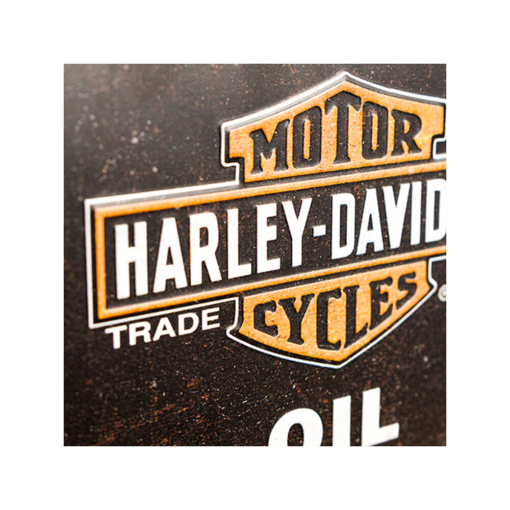 Nostalgic-Art 10x14x20cm Harley-Davidson Genuine Oil Tin Storage Box/Decoration — image 2