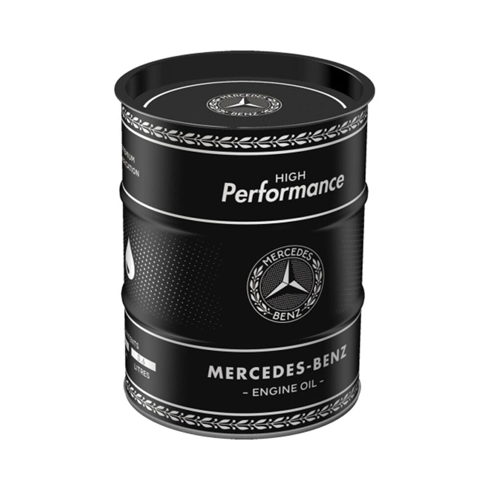 Nostalgic-Art Money Box Coin Bank Oil Barrel 9.3x11.5cm Mercedes Benz Engine Oil — image 3