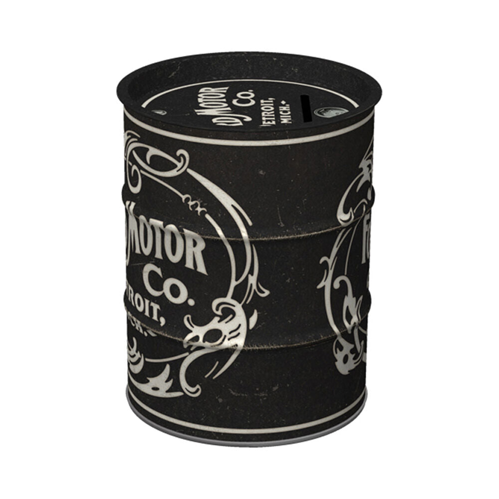 Nostalgic-Art Money Box Coin Bank Oil Barrel 9.3x11.5cm Ford Vintage Logo — image 2