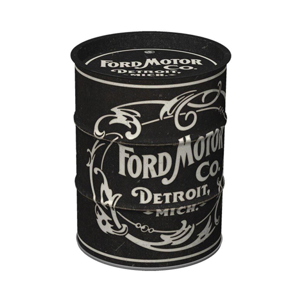 Nostalgic-Art Money Box Coin Bank Oil Barrel 9.3x11.5cm Ford Vintage Logo — image 3