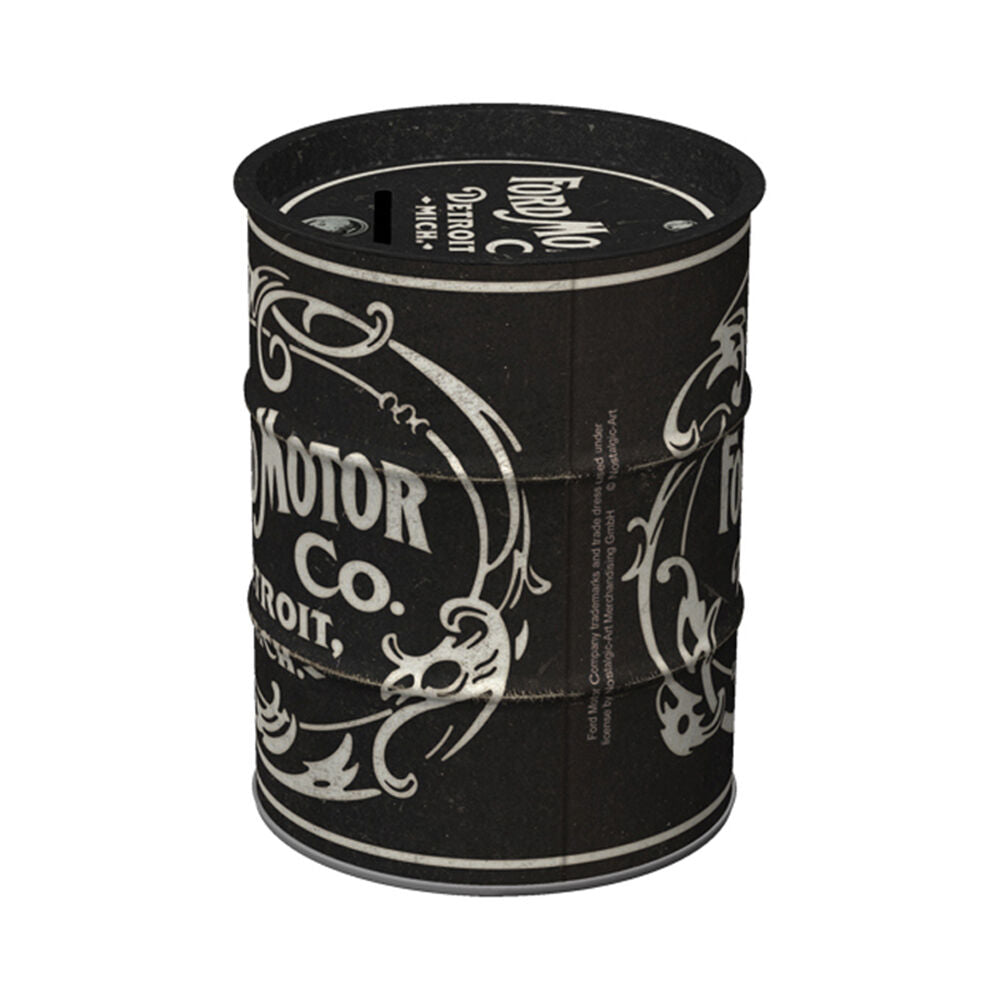 Nostalgic-Art Money Box Coin Bank Oil Barrel 9.3x11.5cm Ford Vintage Logo — image 4