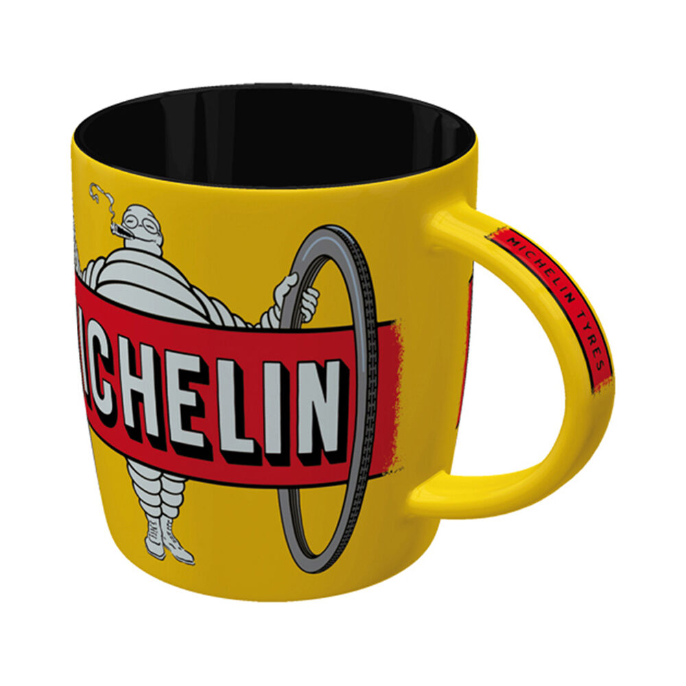 Nostalgic-Art Ceramic Coffee/Tea Mug Michelin Tyres Bibendum 9x9cm Yellow — image 2