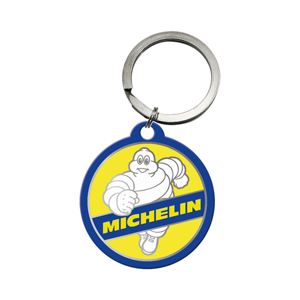 Nostalgic-Art Stainless Steel Keyring/Keychain Round 7.5x4cm Michelin Vintage