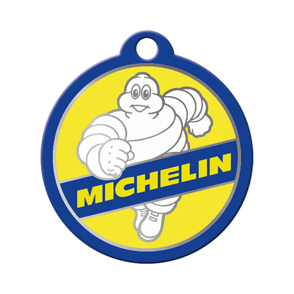 Nostalgic-Art Stainless Steel Keyring/Keychain Round 7.5x4cm Michelin Vintage — image 2