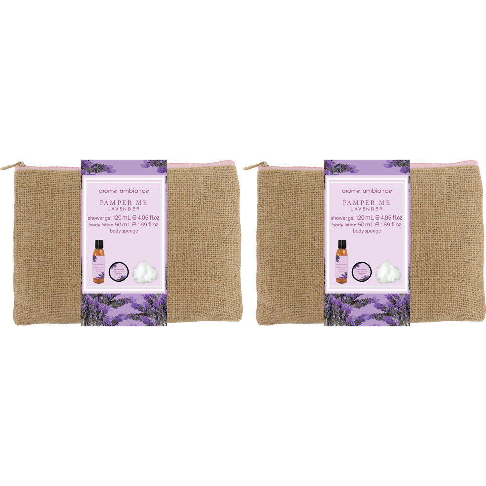 Arome Ambiance Nature Pamper Me Kit Bath/Shower Relax Steamers Lavender (6 Pieces)