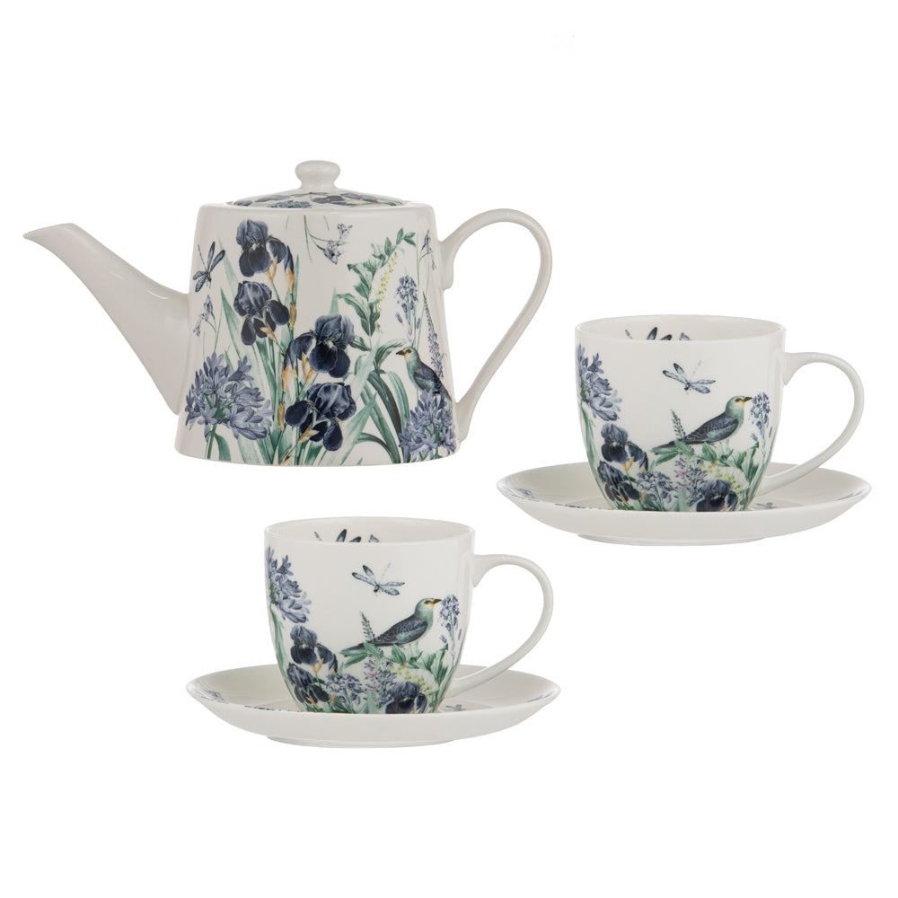 521947-ashdene-iris-garden-white-teapot-2-teacup-fine-bone-china-set