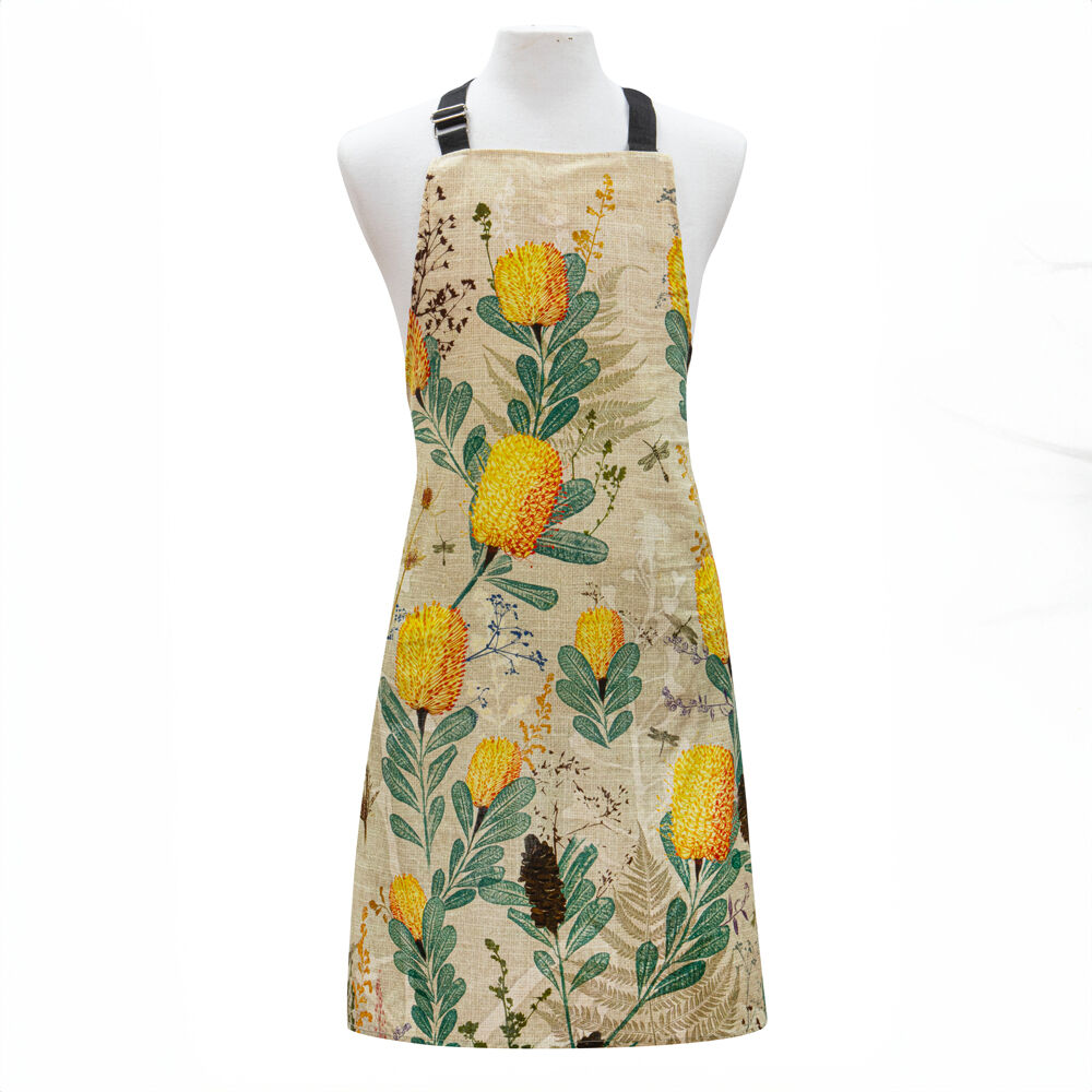 522314-ashdene-golden-banksia-chef-apron-kitchen-cooking-baking-70x90cm