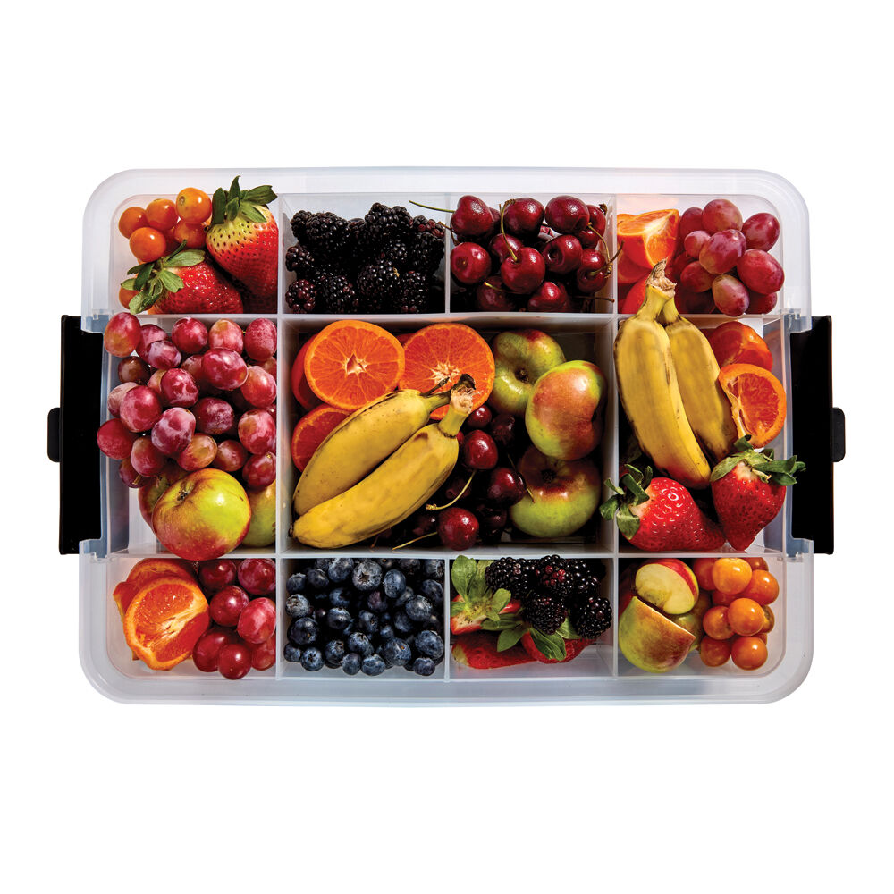 Farberware Brown/Clear SnackleBox Bamboo Storage Board and Box, 30x40.5cm — image 8