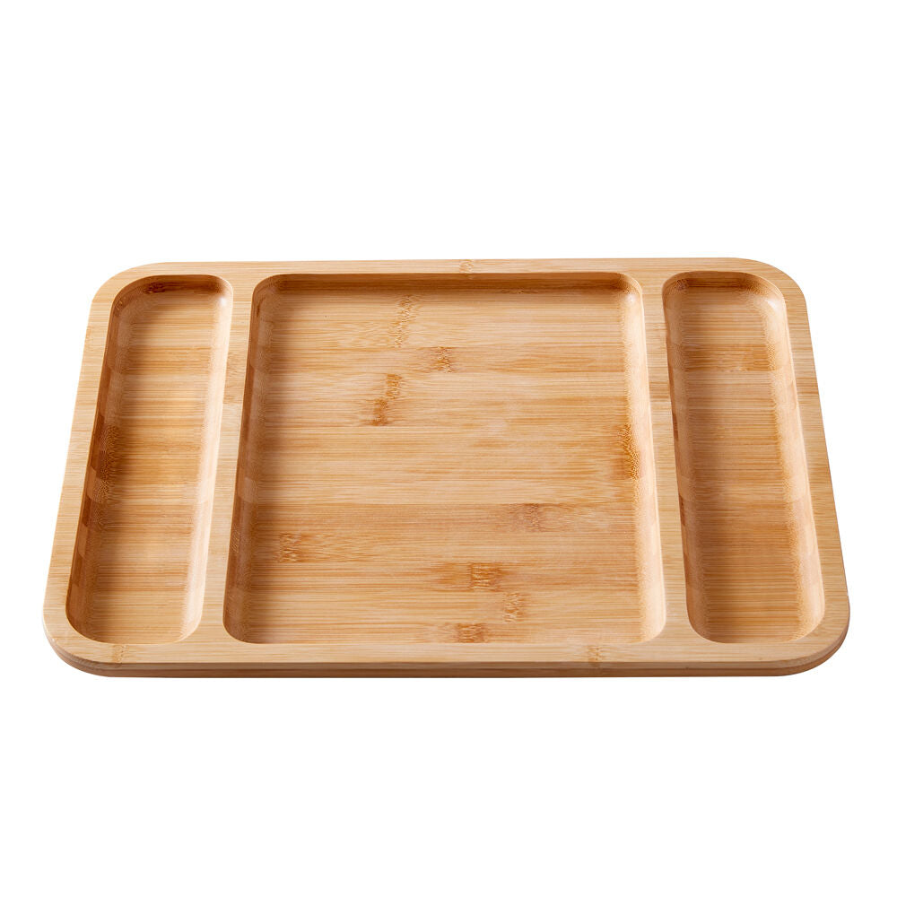 Farberware Build-a-Board Bamboo Rectangular Board, 30.5x40.5cm Brown/Clear (2 Pack) — image 3