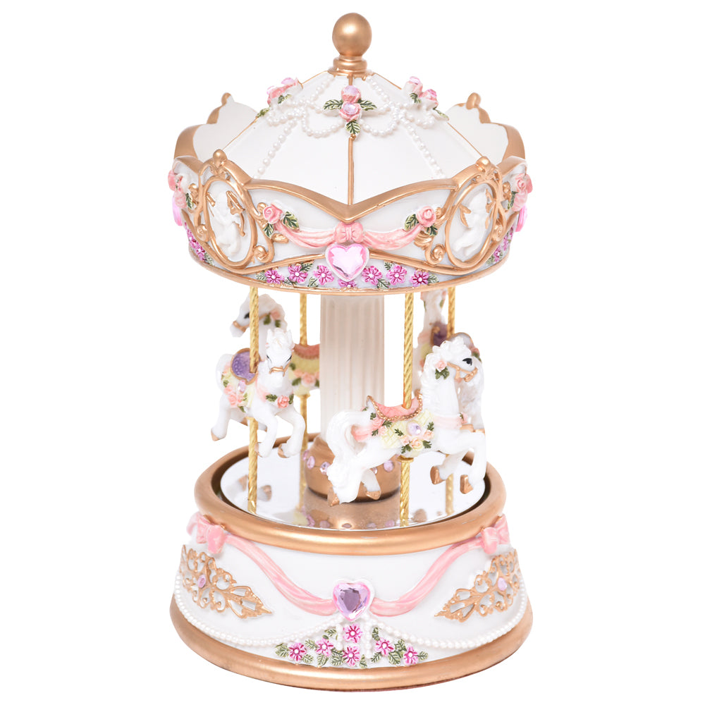 53283-gibson-gifts-mirror-cream-classic-musical-carousel-large-22x12cm