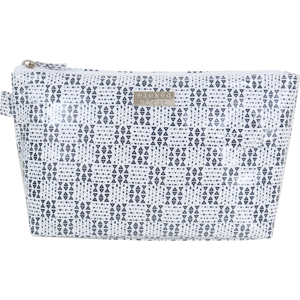 545524-wicked-sista-geo-large-luxe-cosmetic-bag-30x17cm-black-white