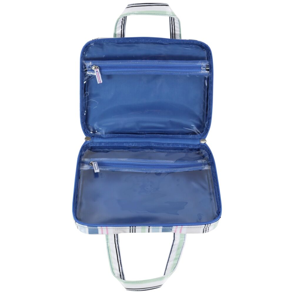 Wicked Sista Anderson Stripe Large Hold All Cos Bag Makeup Waterproof Blue — image 2