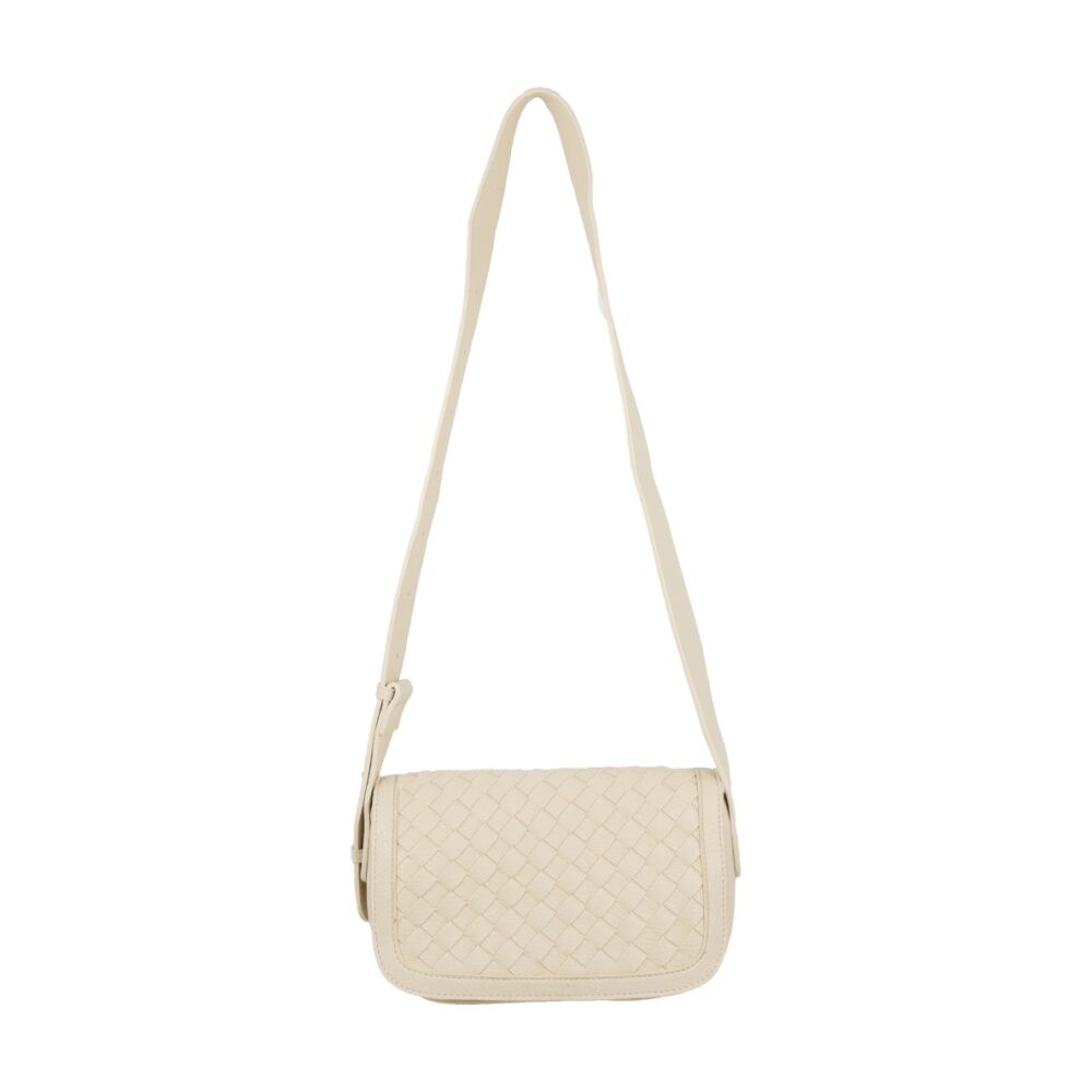 Wicked Sista Sierra Woven Handbag Adjustable Strap Crossbody - Cream
