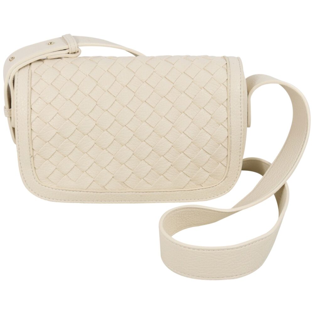 Wicked Sista Sierra Woven Handbag Adjustable Strap Crossbody - Cream — image 2