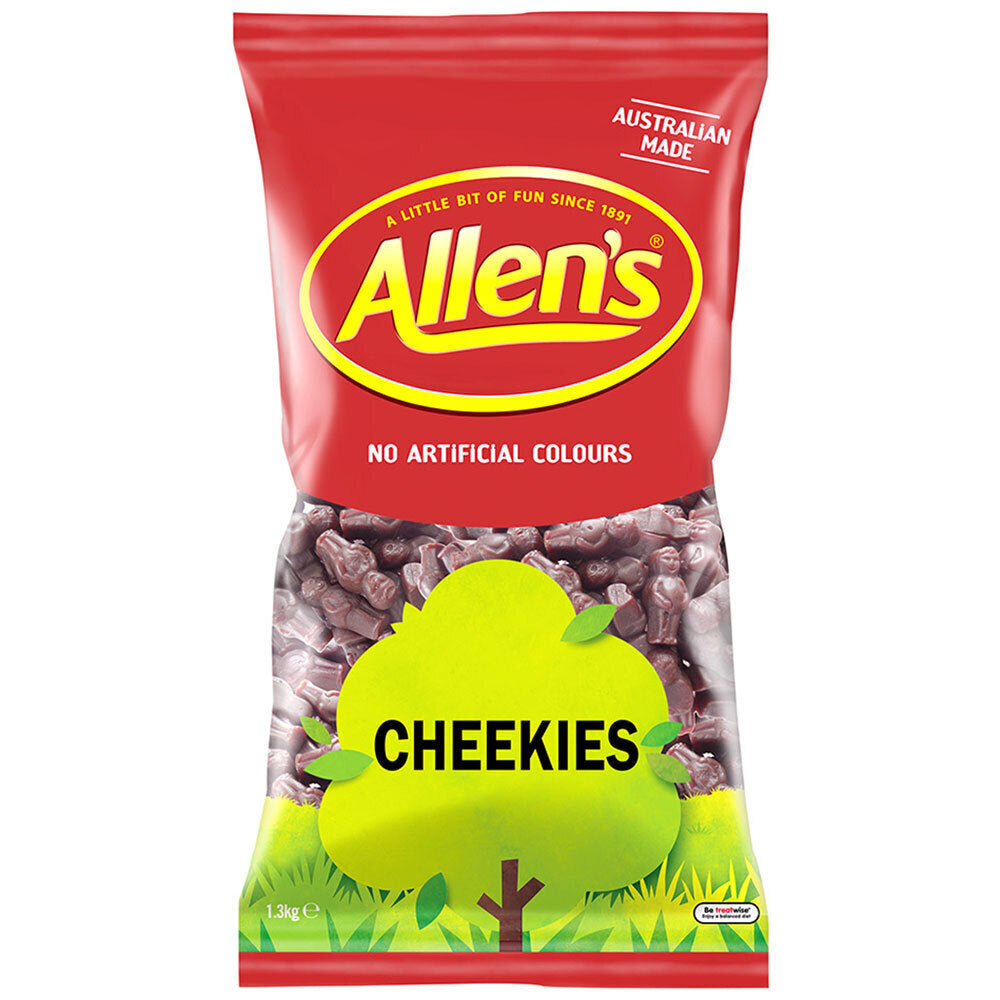 Allen's 1.3kg Cheekies Chocolate Flavoured Chewy Lolly/Candy Sweets Snack (2 Pack) — image 2
