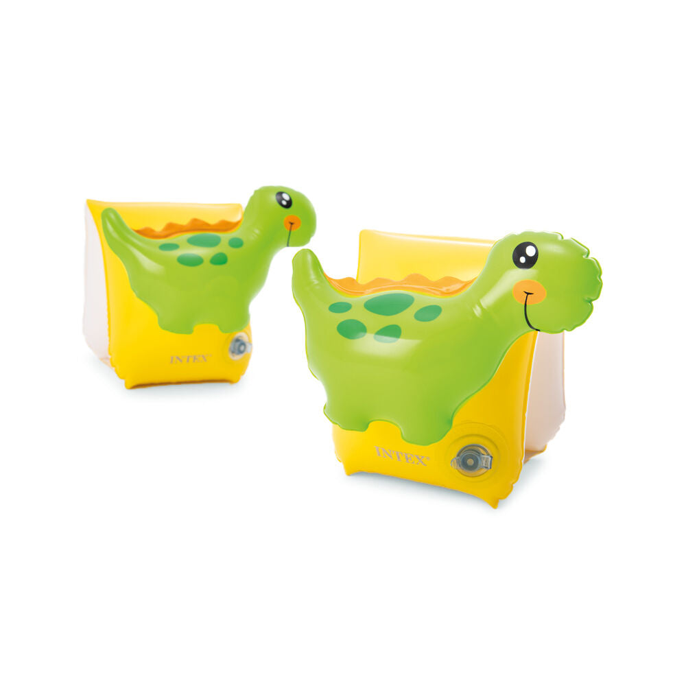 Intex 3-6y Dinosaur Inflatable Arm Bands 3D Design Kids Safety Floatation Device