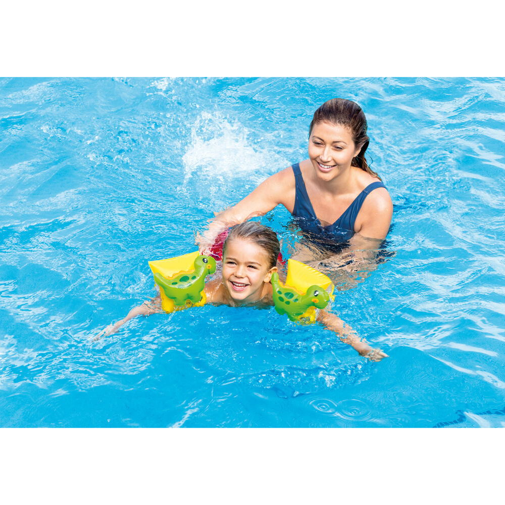 Intex 3-6y Dinosaur Inflatable Arm Bands 3D Design Kids Safety Floatation Device — image 3