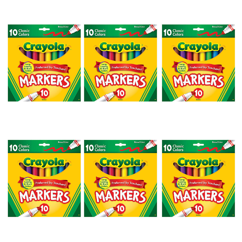Crayola Classic Broadline Markers Drawing Colouring Pen Kids 3y+ Art/Craft (60 Pieces)