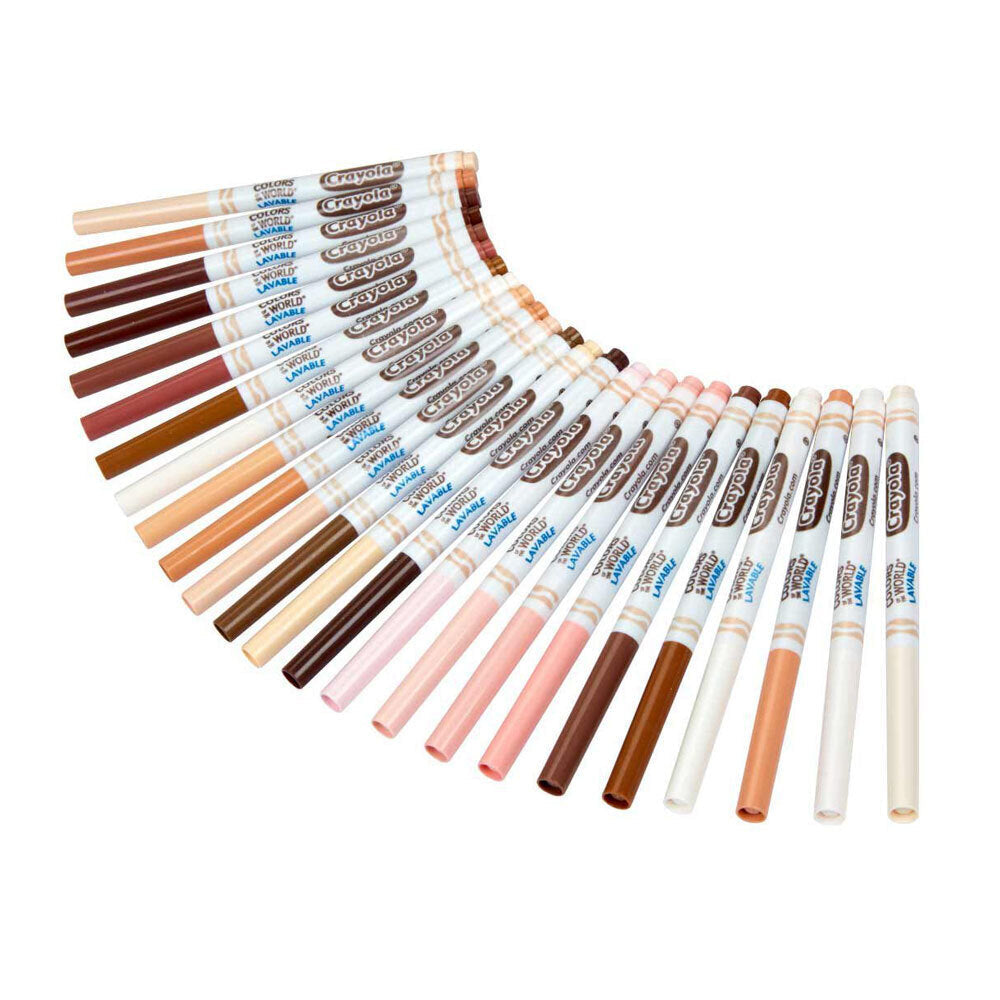 Crayola Colours Of The World Fineline Nontoxic Washable Markers For Kids 3+ (48 Pieces) — image 6