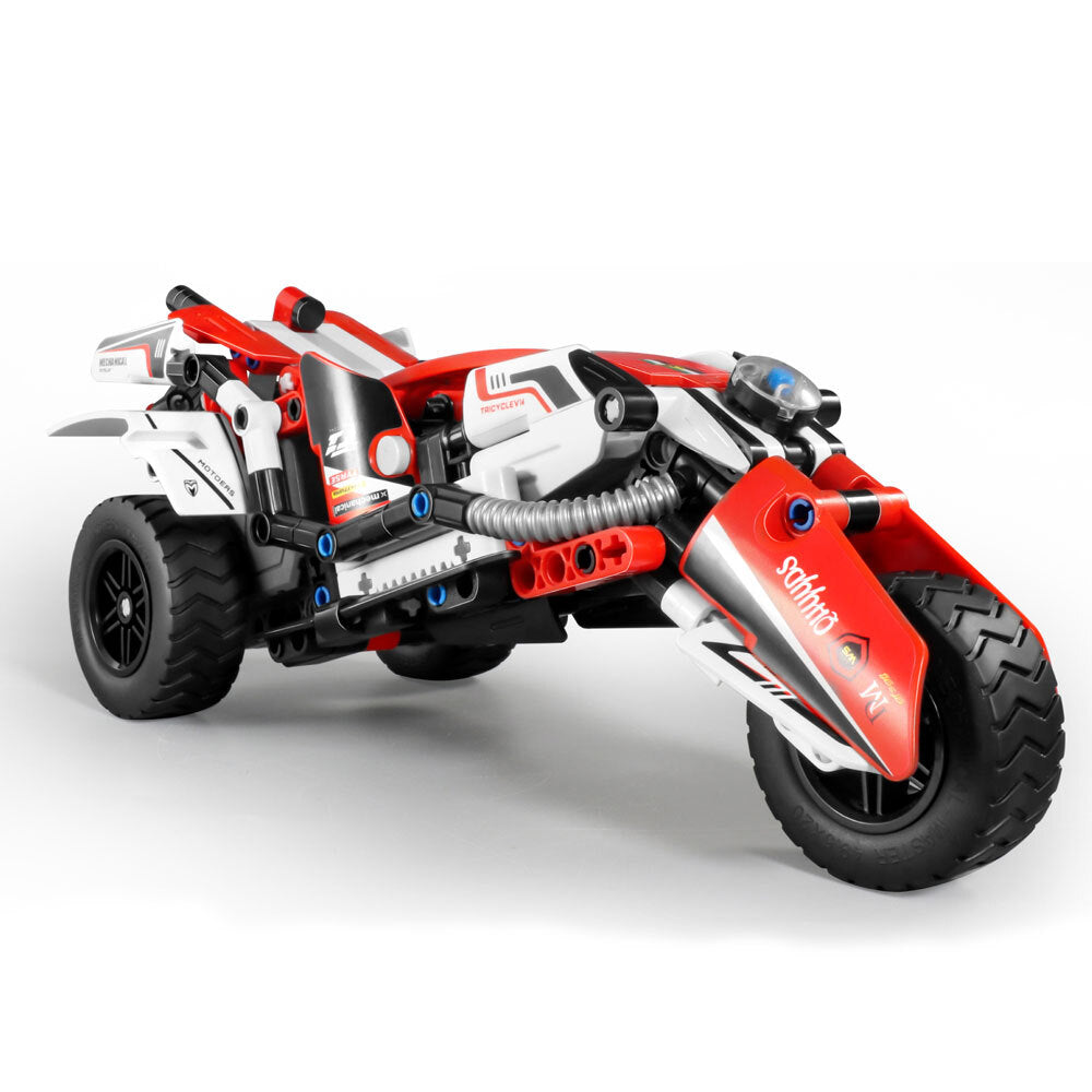 Im.Master Pull Back Racing Car & Bike Building Blocks Kids Toy Set 6y+ (348 Pieces) — image 2