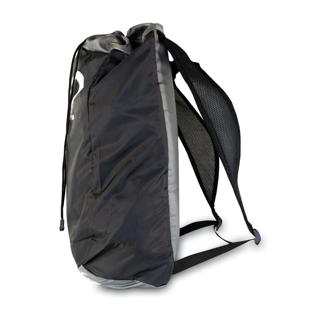 Spalding Water Resistant Adult Sackpack Sport Backpack w/ Drawstring Black (2 Pack)