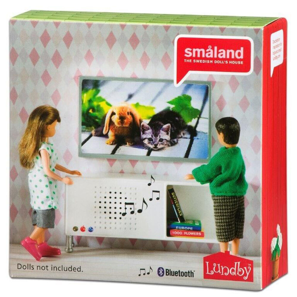 Lundby 4y+ Music Plus TV w/ Bluetooth Miniature Dollhouse Accessory Toy Set — image 2