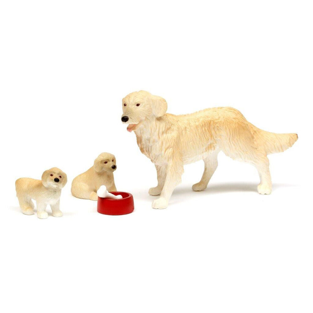 Lundby Dog Family Animal Pet 1:18 Miniature Dollhouse Accessory Toy Set 4y+ (3 Pieces)